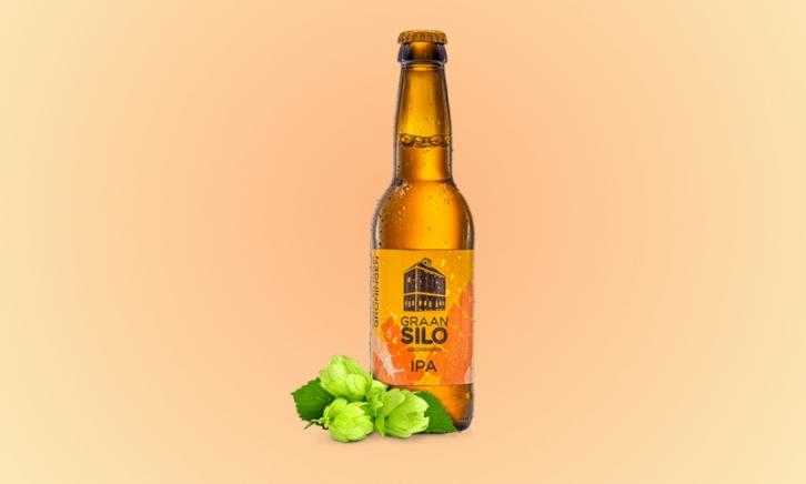 GraanSilo IPA flesje en hop